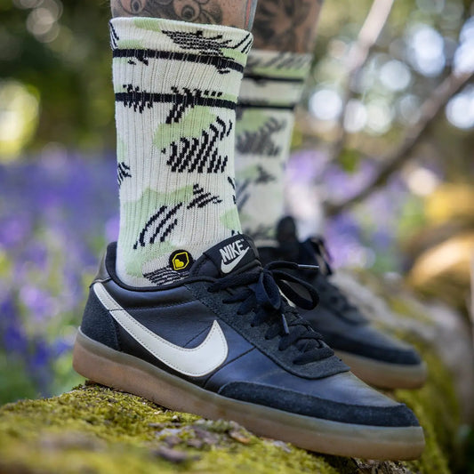 Burgtec Everyday Crew Patterned Sock