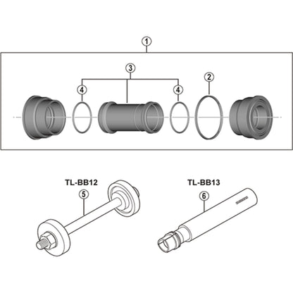 Shimano Spares SM-BB91-41A spacer, 2.5 mm