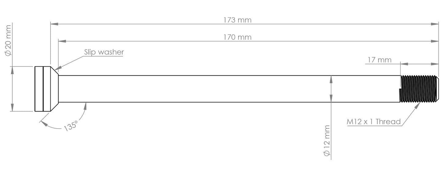 Burgtec Canyon 173mm Rear Axle