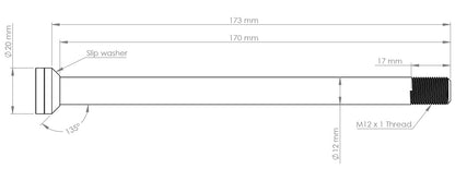 Burgtec Canyon 173mm Rear Axle