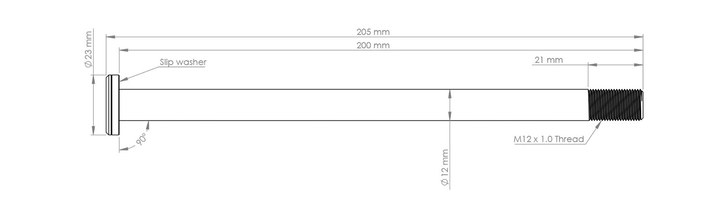 Burgtec Commencal Supreme 200mm Rear Axle