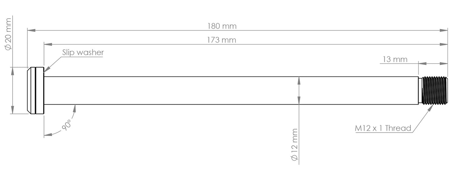 Burgtec Rocky Mountain 173mm Rear Axle