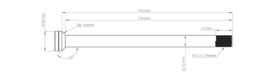 Burgtec Canyon 173mm Rear Axle