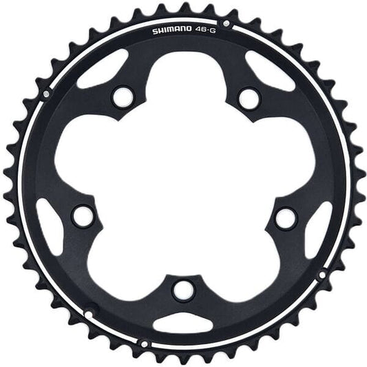 Shimano Non-Series Road FC-CX50 10 speed outer chainring, 46T-G, black