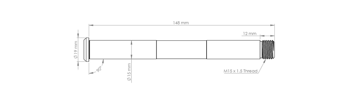 Burgtec Rockshox Non-Boost Fork Axle