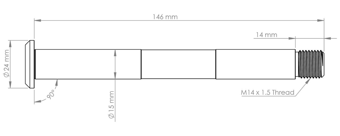Burgtec Fox Non-Boost Pre 2021 Fork Axle