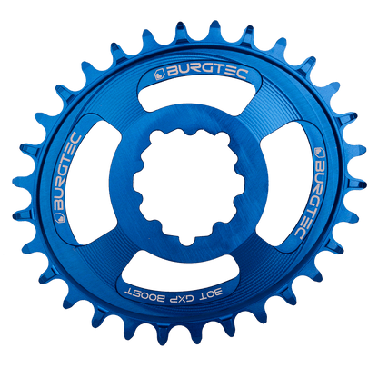 Burgtec Oval 3mm Offset Thick Thin Chainring for SRAM 3-Bolt — view 3