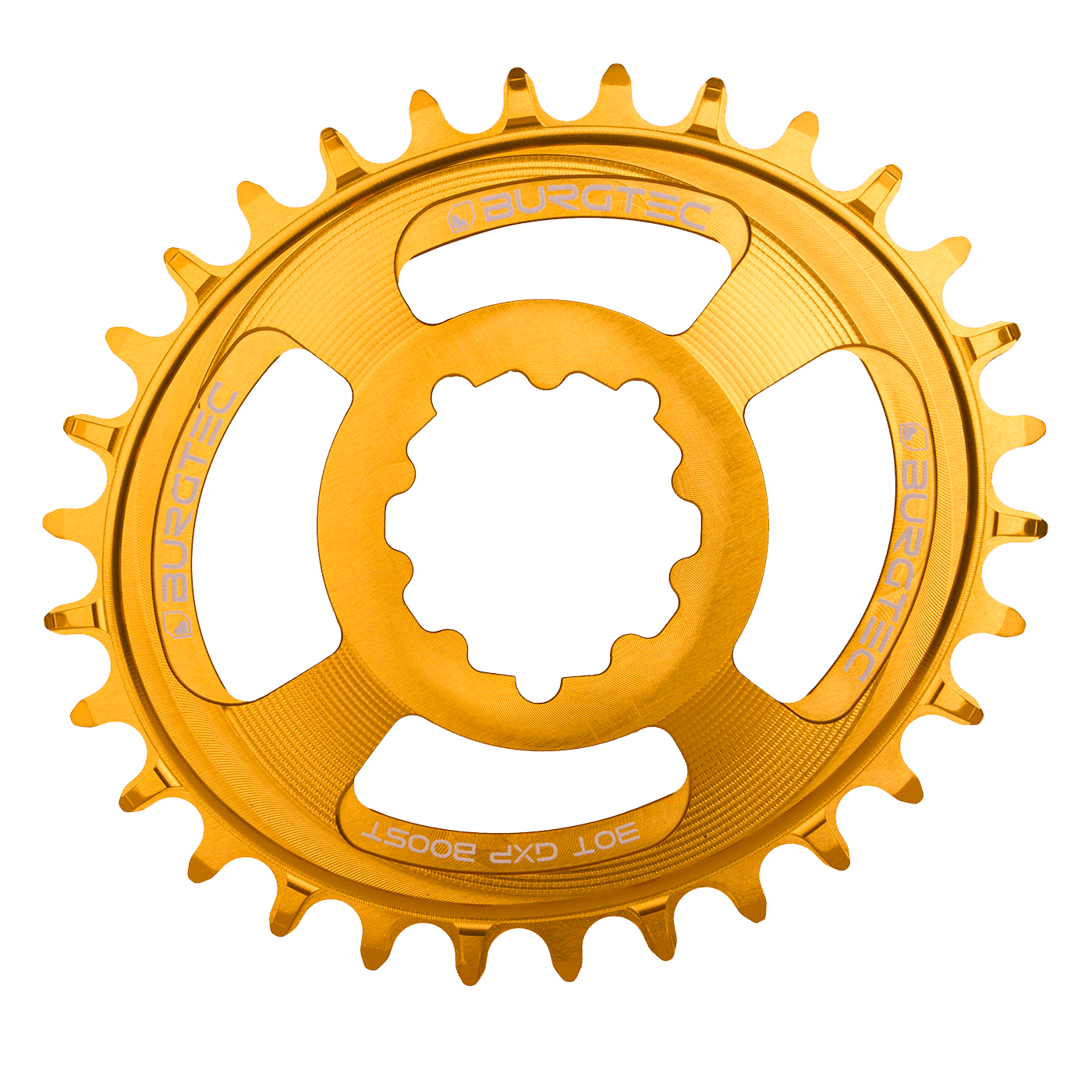 Burgtec Oval 3mm Offset Thick Thin Chainring for SRAM 3-Bolt — view 8