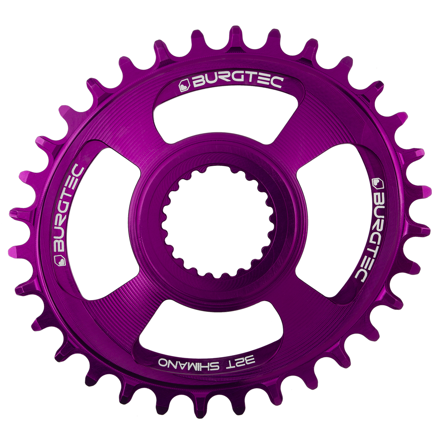 Burgtec Oval Thick Thin Chainring for Shimano Direct Mount — view 4