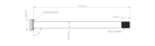 Burgtec Santa Cruz 173.7mm Rear Axle