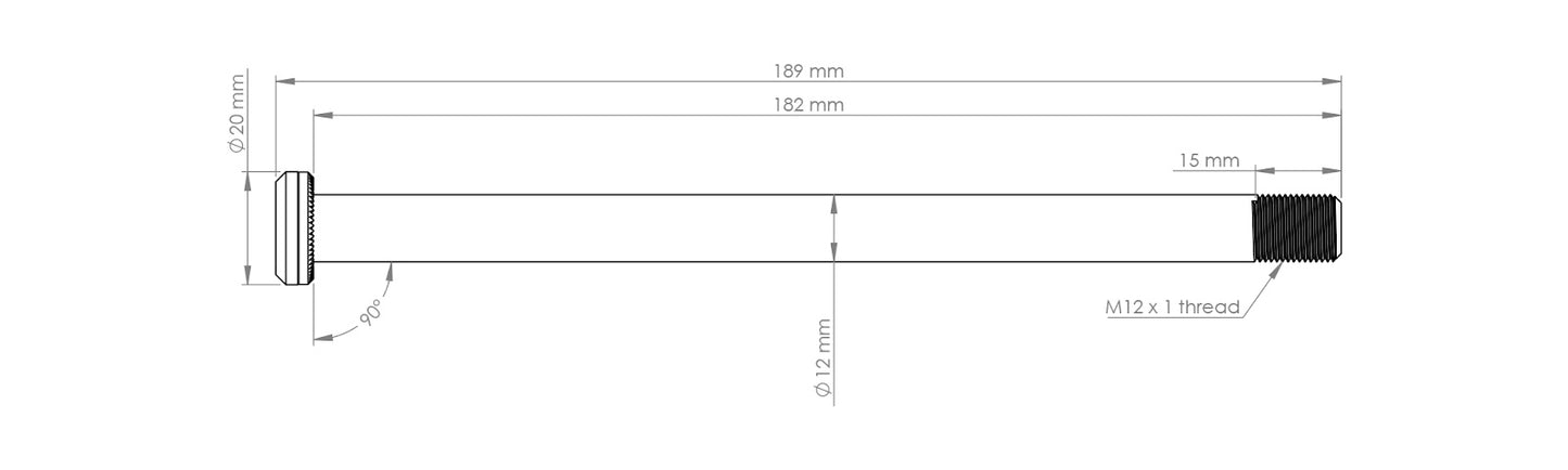Burgtec Santa Cruz V10 182mm Rear Axle