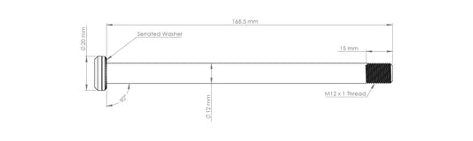 Burgtec Santa Cruz 168.5mm Rear Axle
