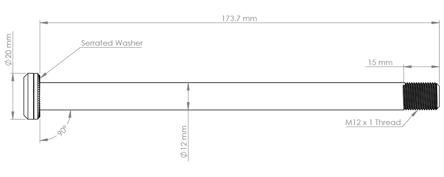 Burgtec Santa Cruz 173.7mm Rear Axle