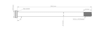 Burgtec Trek 198.5mm Rear Axle