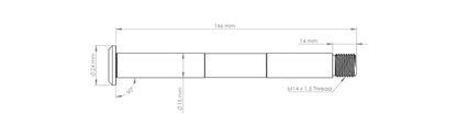 Burgtec Fox Non-Boost Pre 2021 Fork Axle