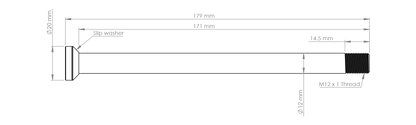 Burgtec Amflow 174mm Rear Axle