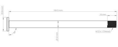 Burgtec Evil 183.5mm Rear Axle