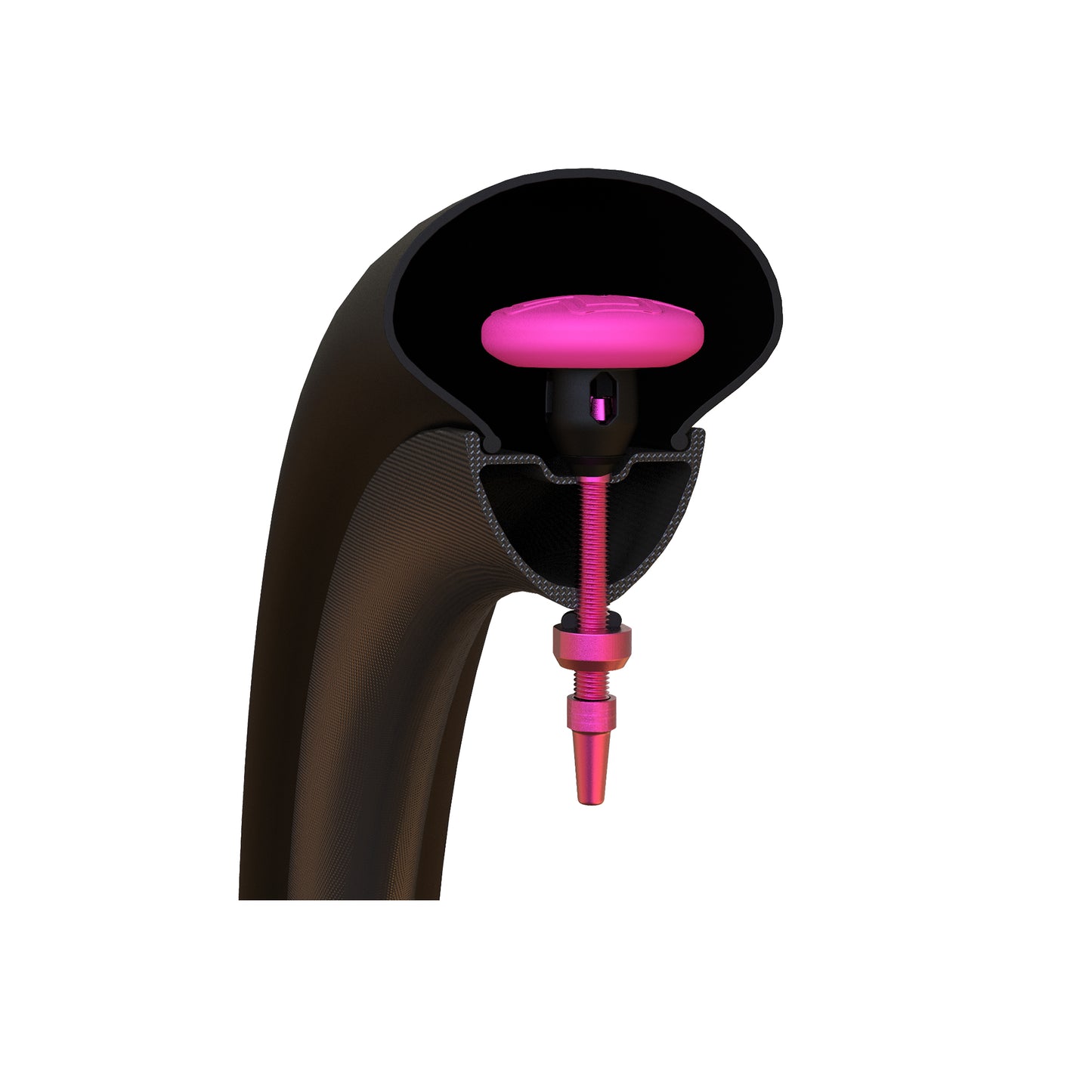 Muc-Off Tubeless Tag Holder Black / Pink