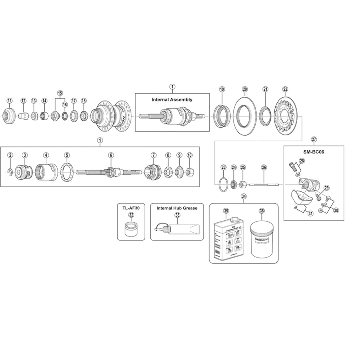 Shimano Spares FH-IM40 washer 3.2 mm