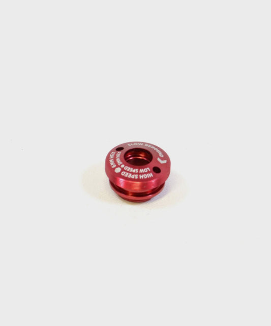 FOX Shock CD DHX2 FLOATX2 Cartridge Housing Cap Red
