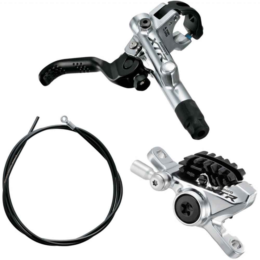 BR-M988 XTR bled disc brake lever and Post mount calliper - rear