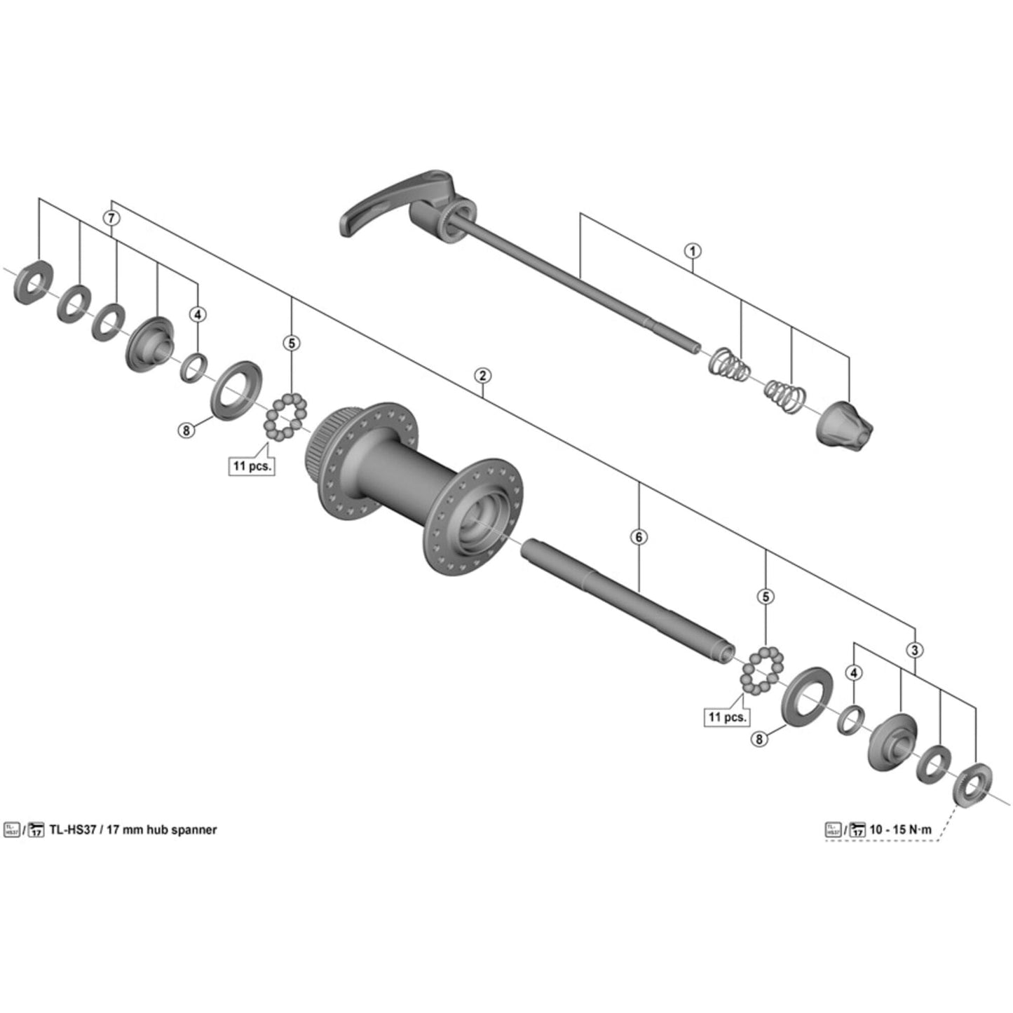 Shimano Spares WH-M565 O-ring - front