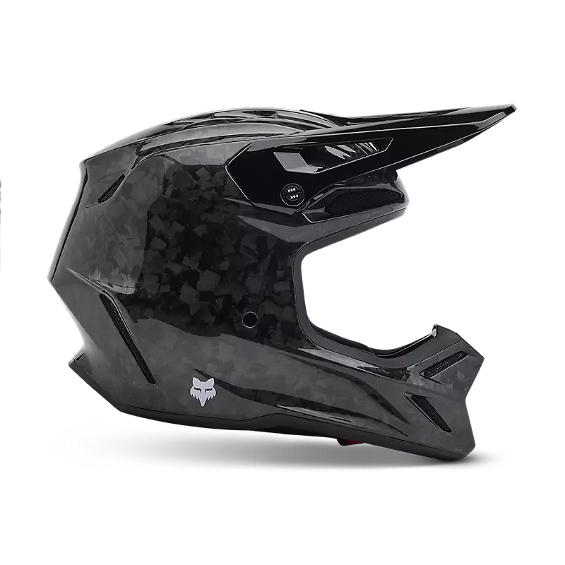 Fox V3 Rs Carbon Solid Helmet