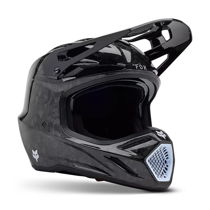 Fox V3 Rs Carbon Solid Helmet
