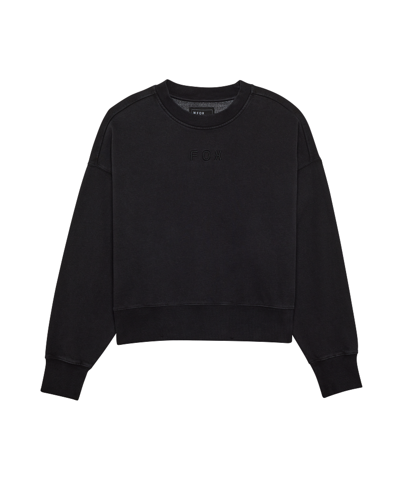 Fox Clothing W Wordmark Oversized Fleece Crew