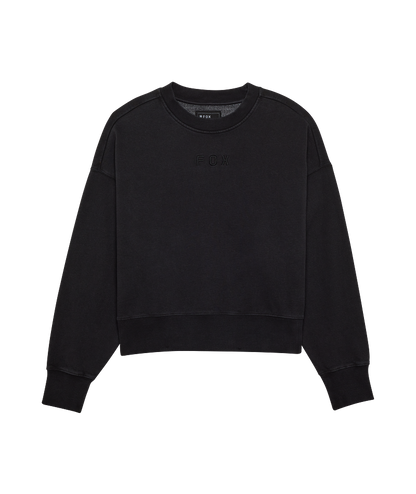 Fox Clothing W Wordmark Oversized Fleece Crew