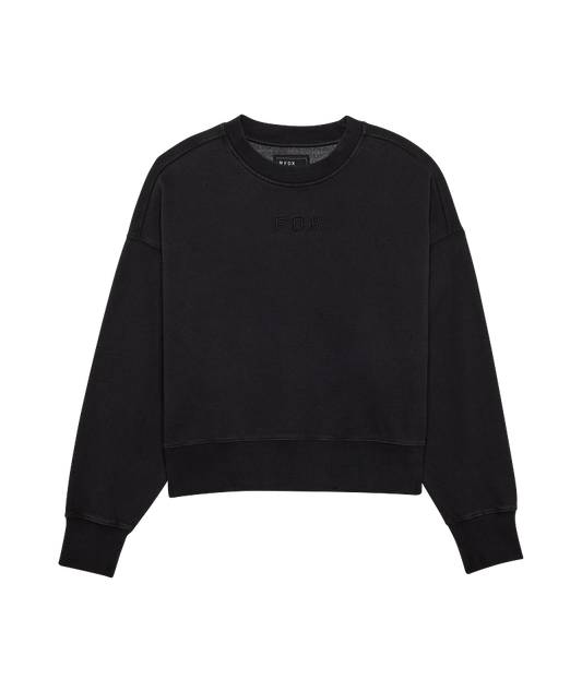 Fox Clothing W Wordmark Oversized Fleece Crew