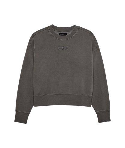 Fox Clothing W Wordmark Oversized Fleece Crew
