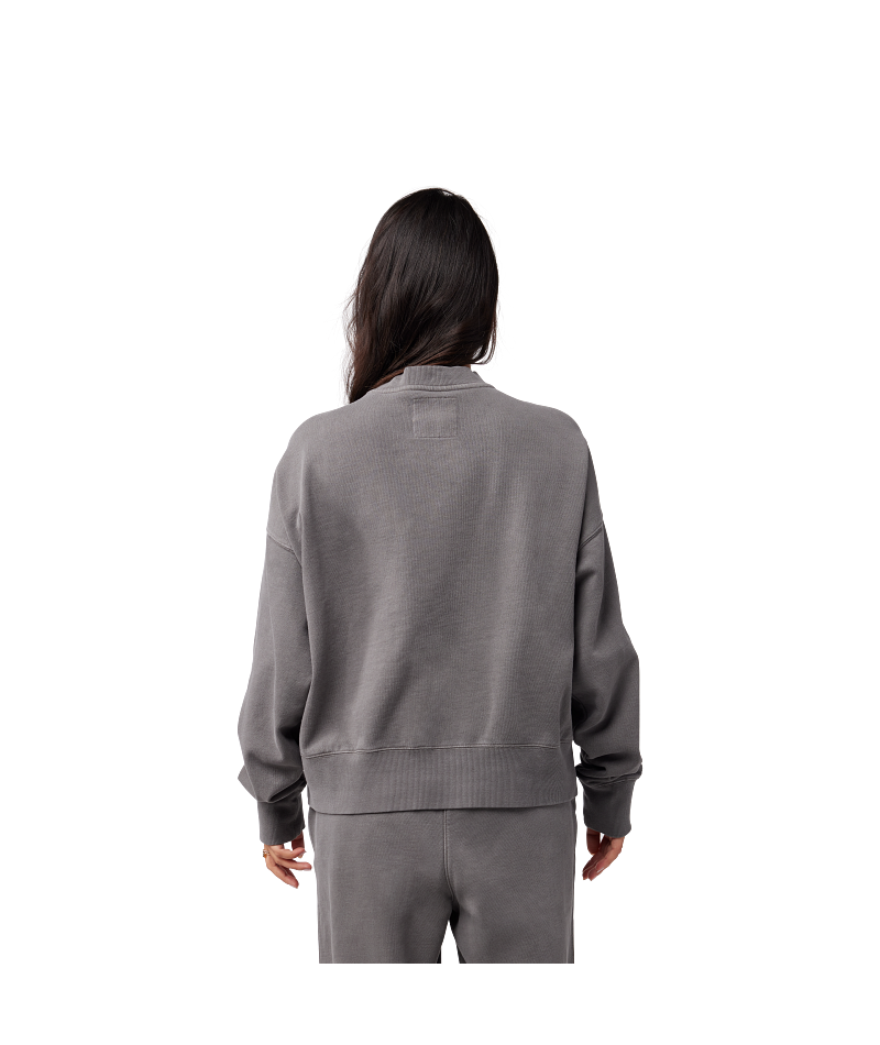Fox Clothing W Wordmark Oversized Fleece Crew