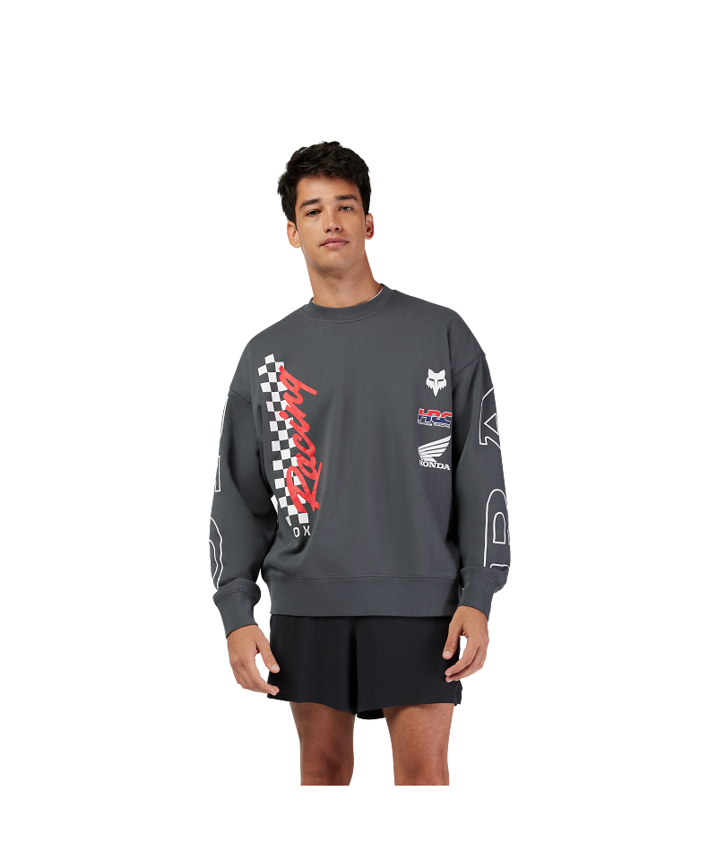 Fox Clothing Honda Oversized Fleece Crew