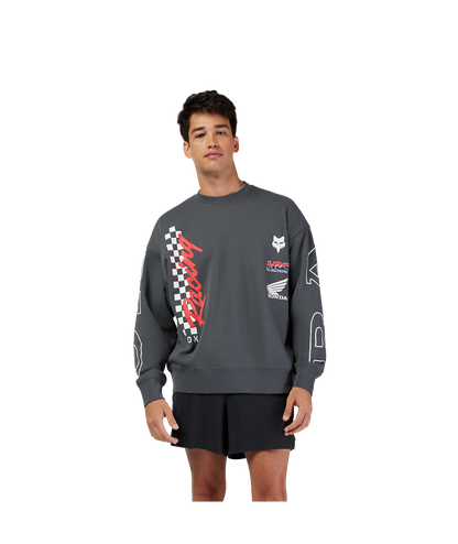 Fox Clothing Honda Oversized Fleece Crew