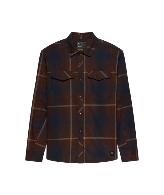 Fox Survivalist Fire Flannel LS FA26 Dark Brown / 2X