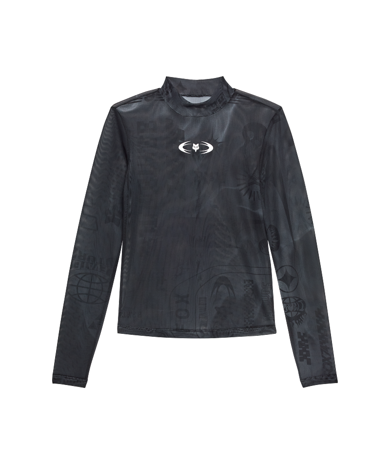 Fox Clothing W Image Cosmo Mesh Ls Top