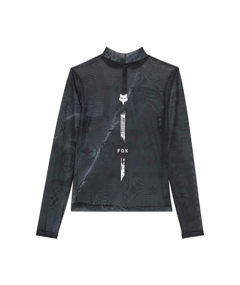 Fox Clothing W Image Cosmo Mesh Ls Top