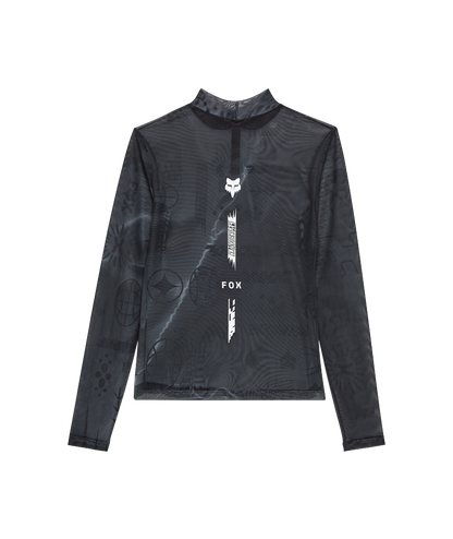Fox Clothing W Image Cosmo Mesh Ls Top