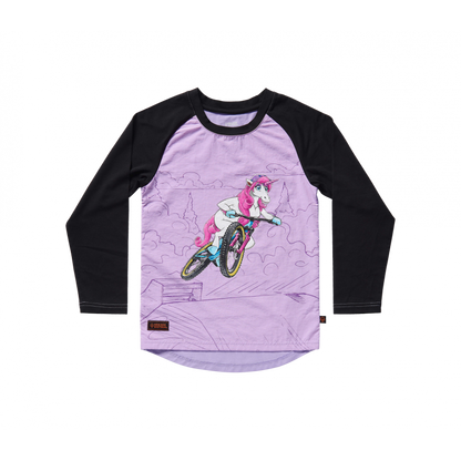 Kids Ride Shotgun Kids Unicorn Windproof Jersey