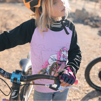 Kids Ride Shotgun Kids Unicorn Windproof Jersey