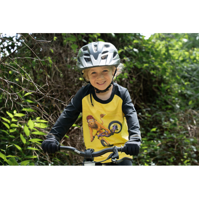 Kids Ride Shotgun Kids Lion Windproof Jersey