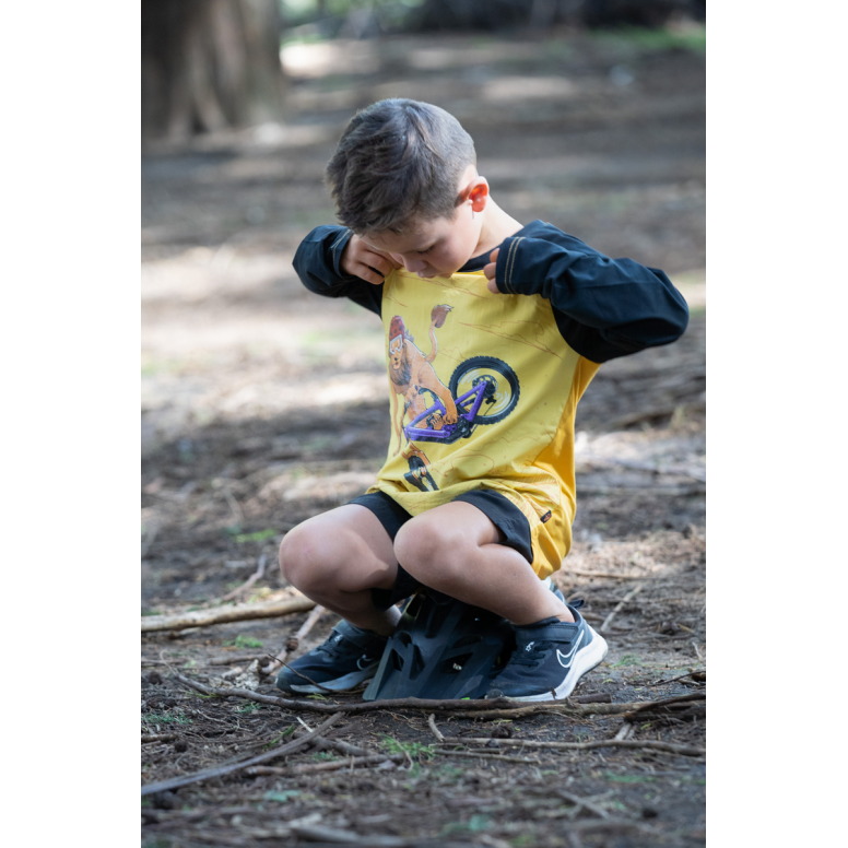 Kids Ride Shotgun Kids Lion Windproof Jersey