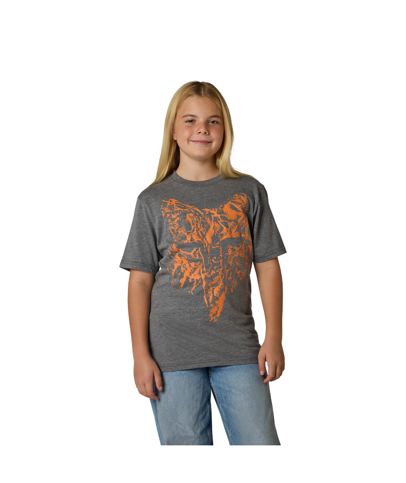 Fox Yth Image Print Hd Ss Tee