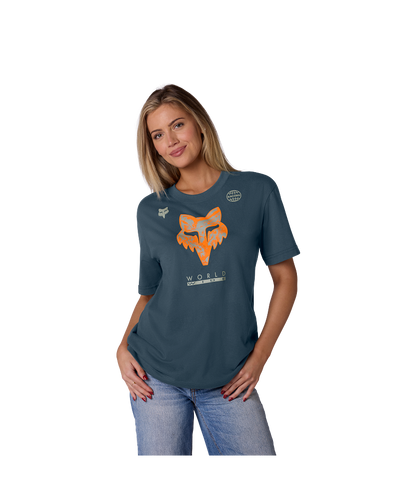 Fox W Image Print Ss Tee