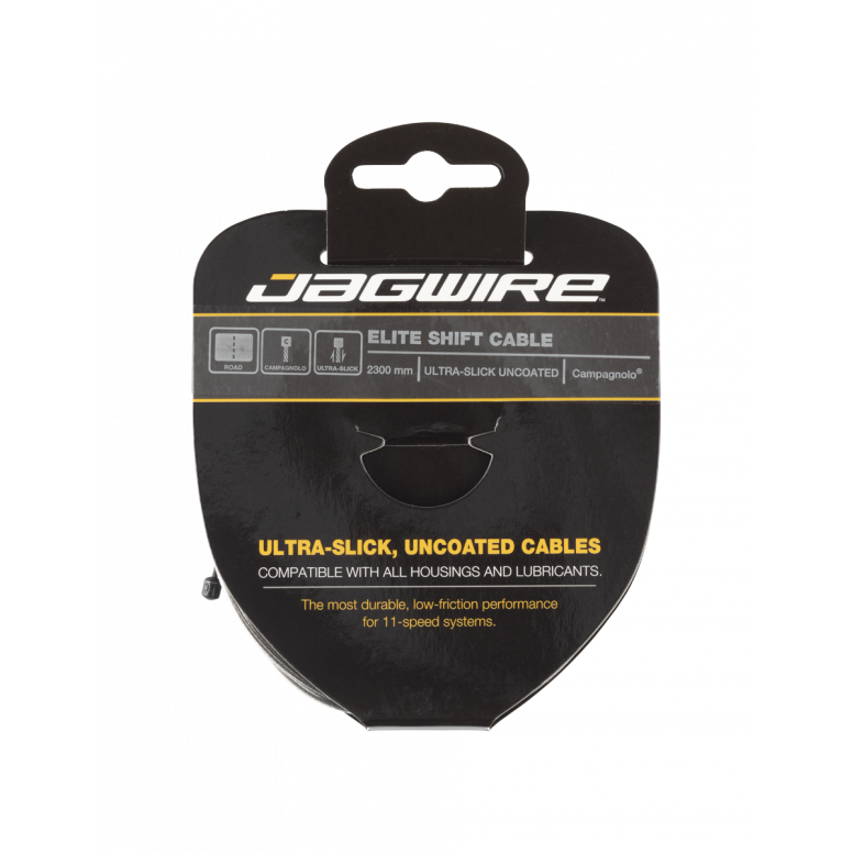 Jagwire Elite Shift Cable - Polished Ultra-Slick Stainless Campag
