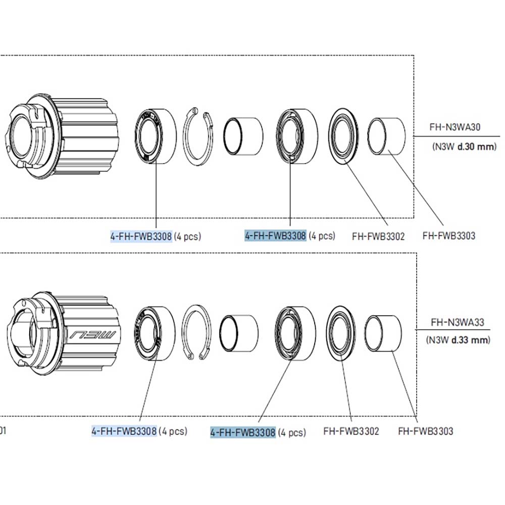 Campagnolo Hub Bearings