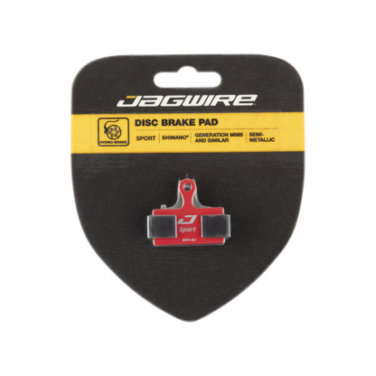 Jagwire Sport Semi-Metallic Disc Brake Pad - Shim & RideRever - Brake Pads