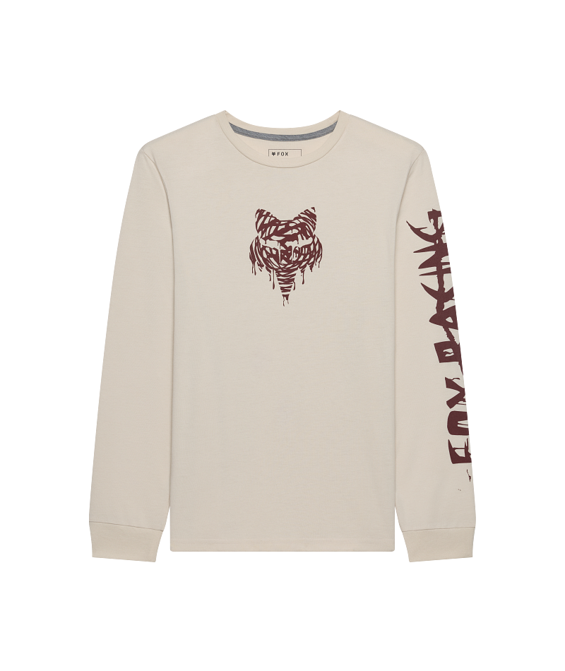 Fox Roughcut Dri-Release Md LS Tee FA26 Chalk / 2X
