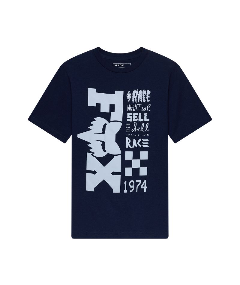 Fox YTH Bend SS Tee FA26 Navy / YXL